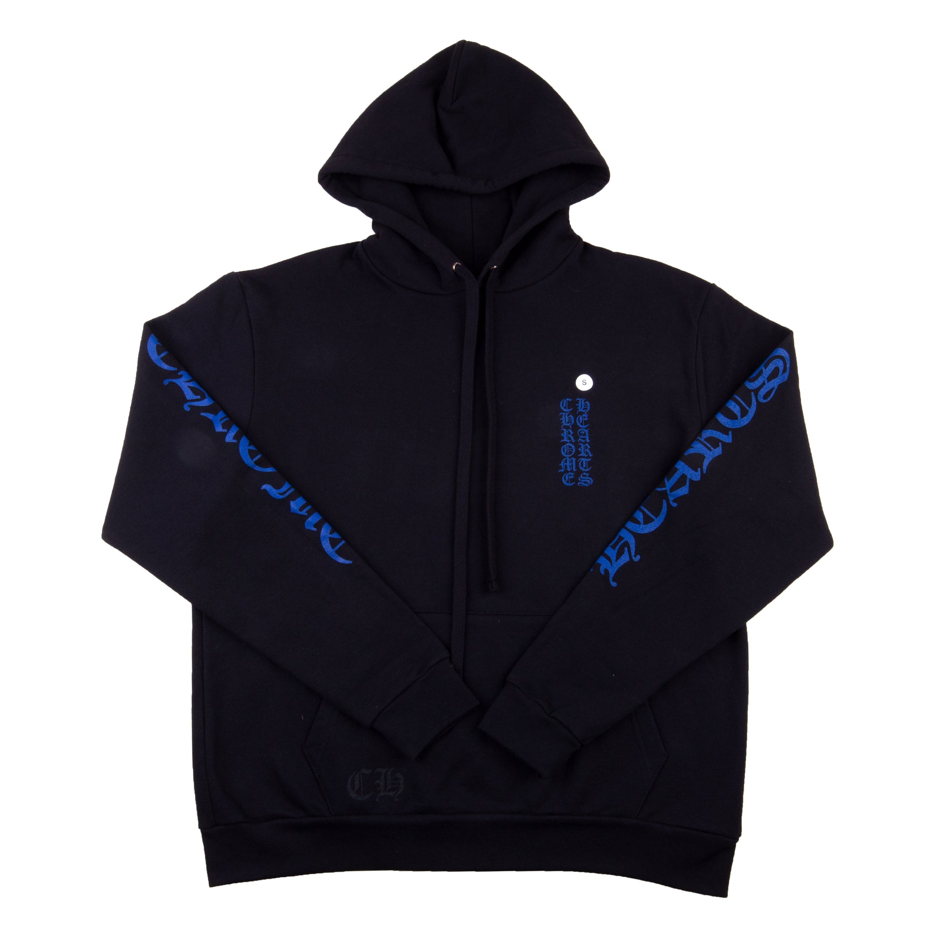 Chrome Hearts Black/Blue Vertical Logo Hoodie