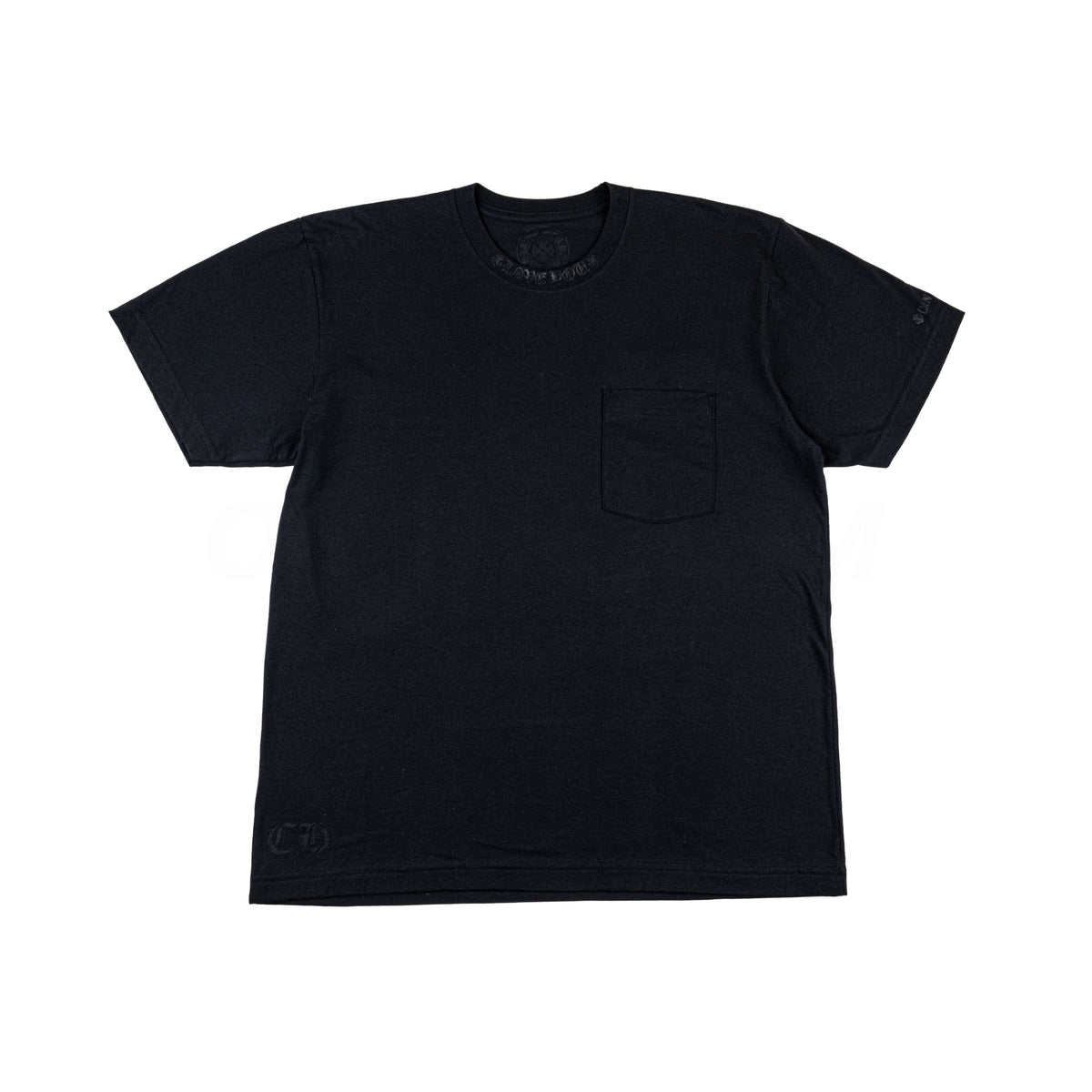 Chrome Hearts Black Cannes Tonal Love You Neck Logo Tee