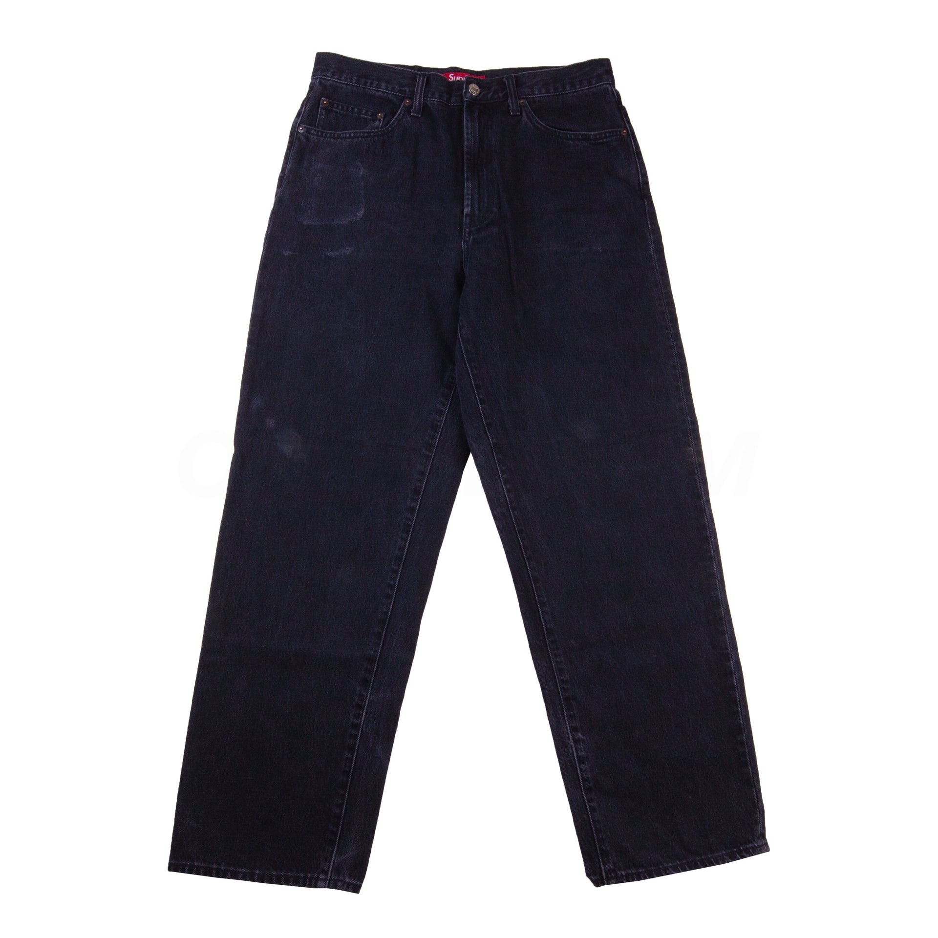 Supreme Black Classic Logo Denim Pants PRE-OWNED