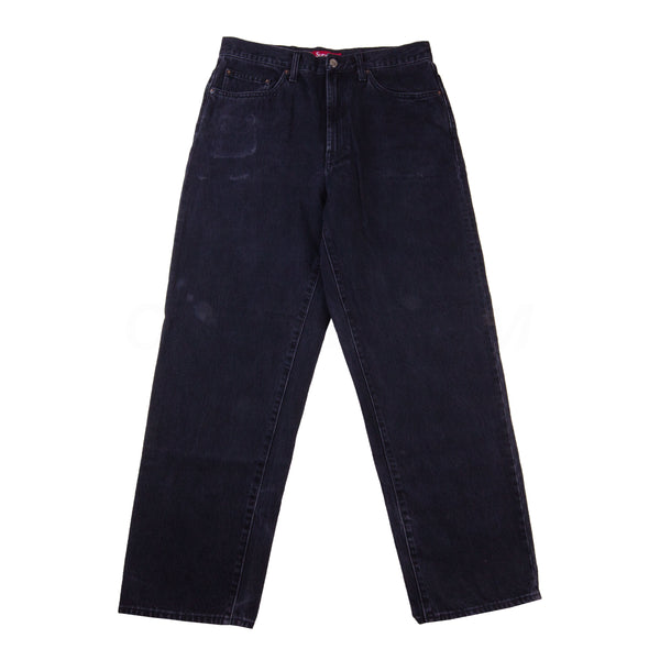 Supreme Black Classic Logo Denim Pants PRE-OWNED
