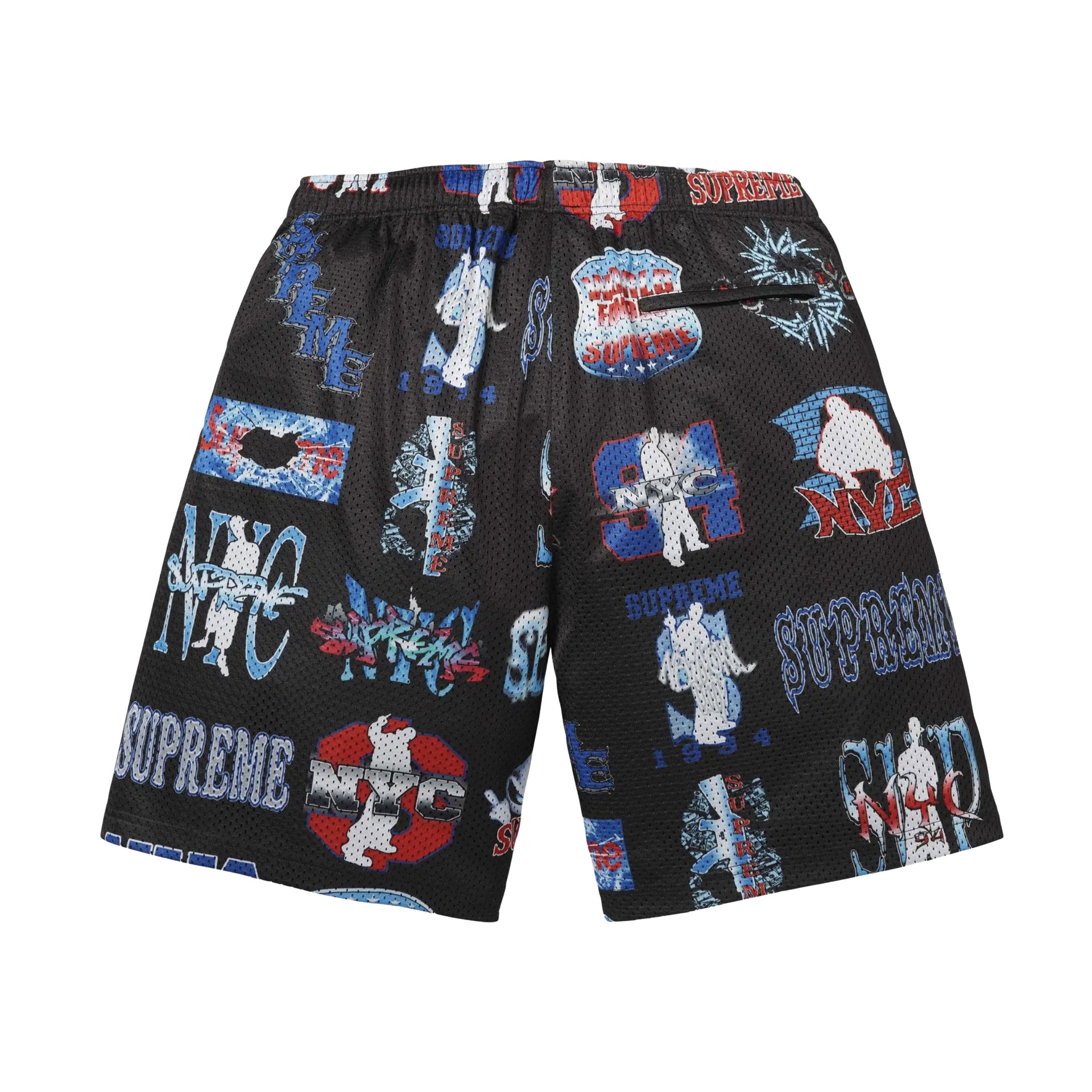 Supreme Black Art Dealer Flash Mesh Shorts