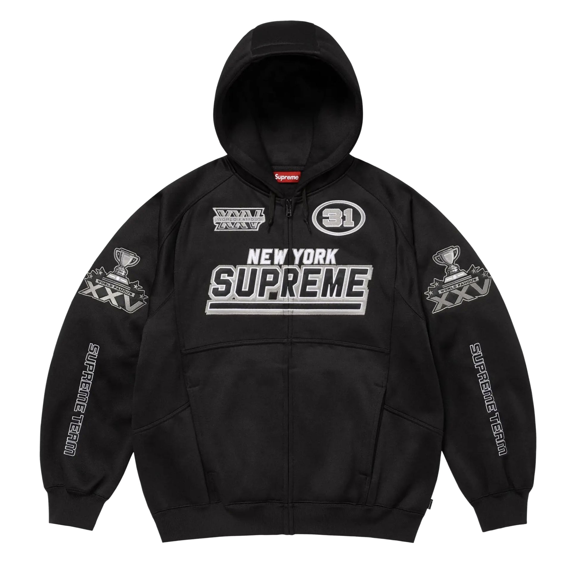 Supreme Black Football Zip Up