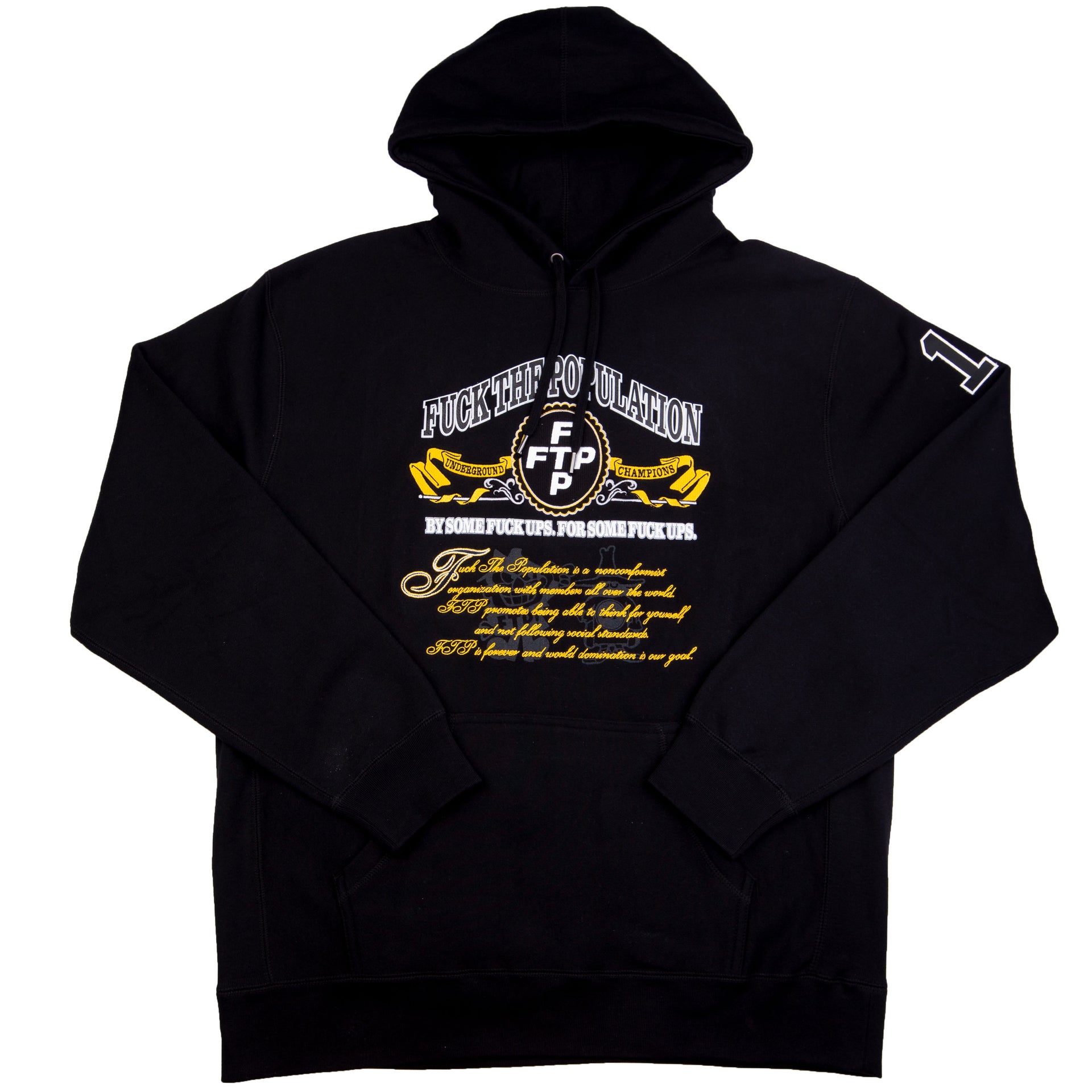 FTP Black Souvenir Hoodie