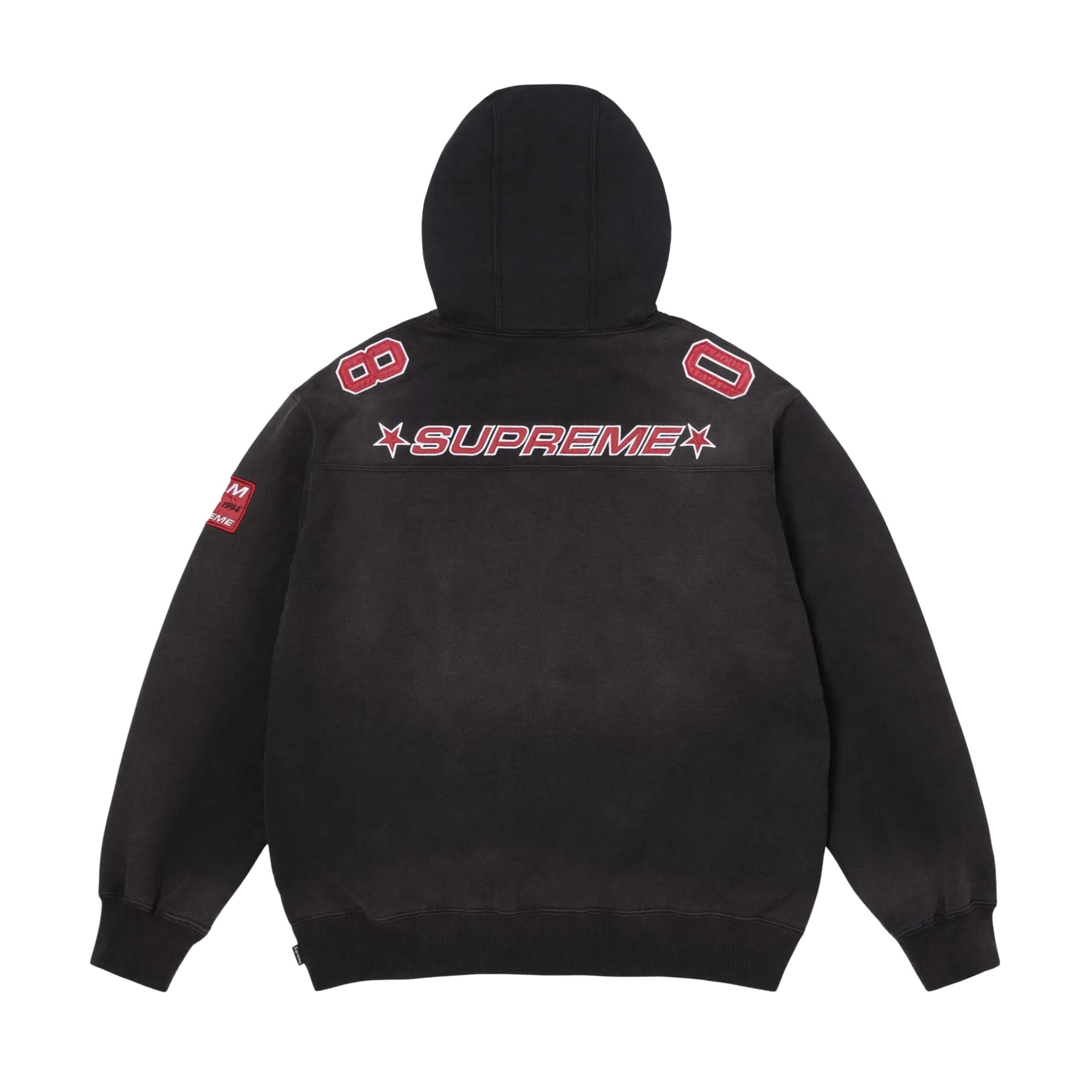 Supreme Black Football Jersey Hoodie