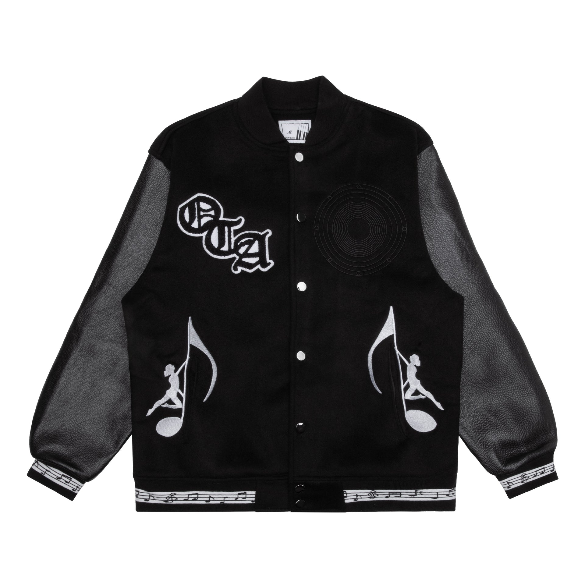 OTA Black Sin City Symphony Varsity Jacket