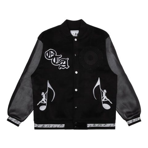 OTA Black Sin City Symphony Varsity Jacket