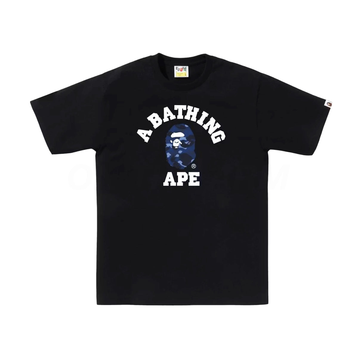 Bape Black/Navy Color Camo College Tee