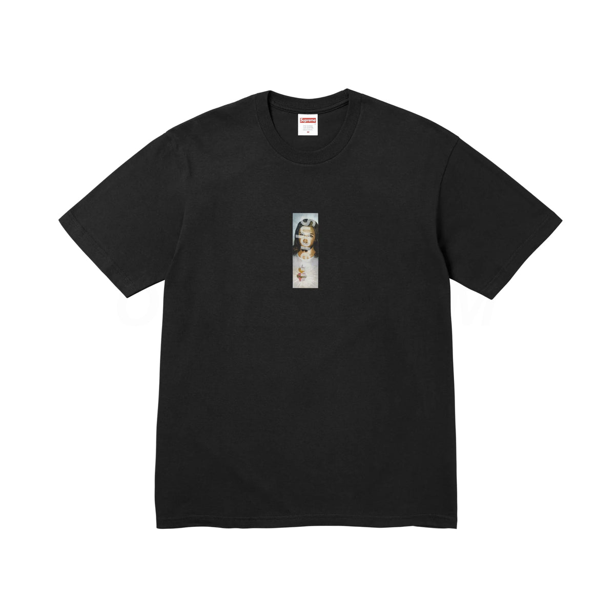 Supreme Black Prayer Card Box Logo Tee