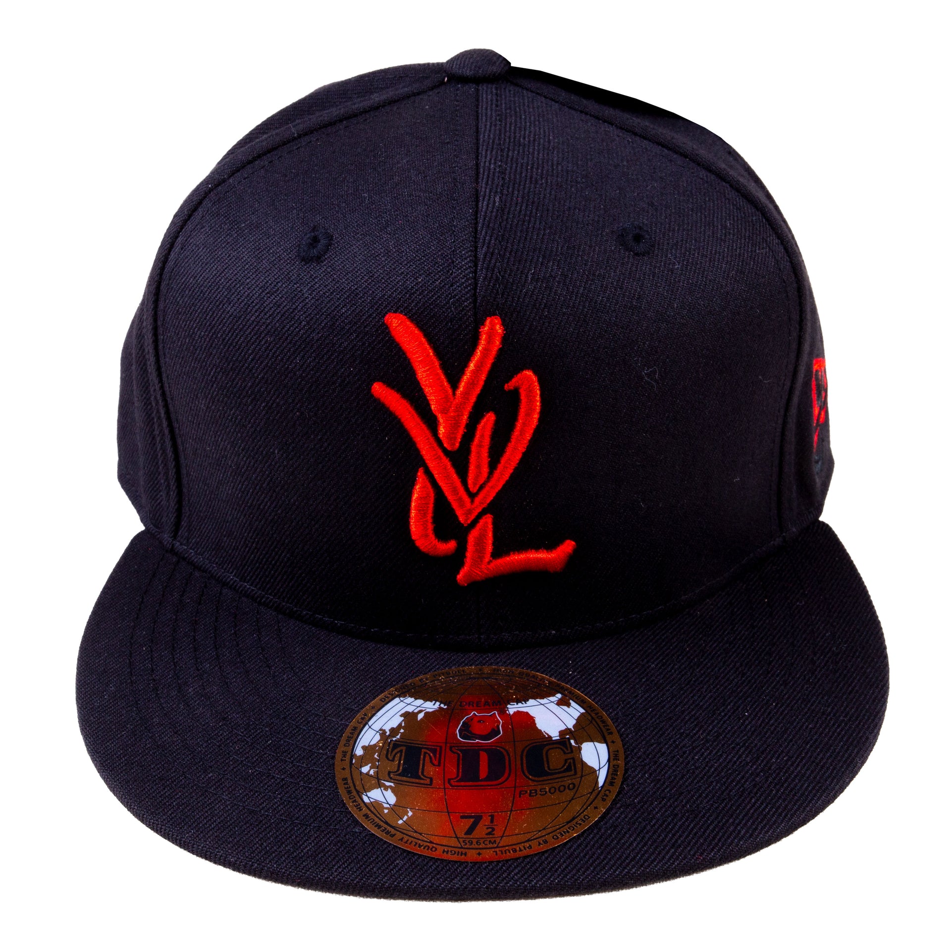 Playboi Carti Black/Red YVL Fitted Hat