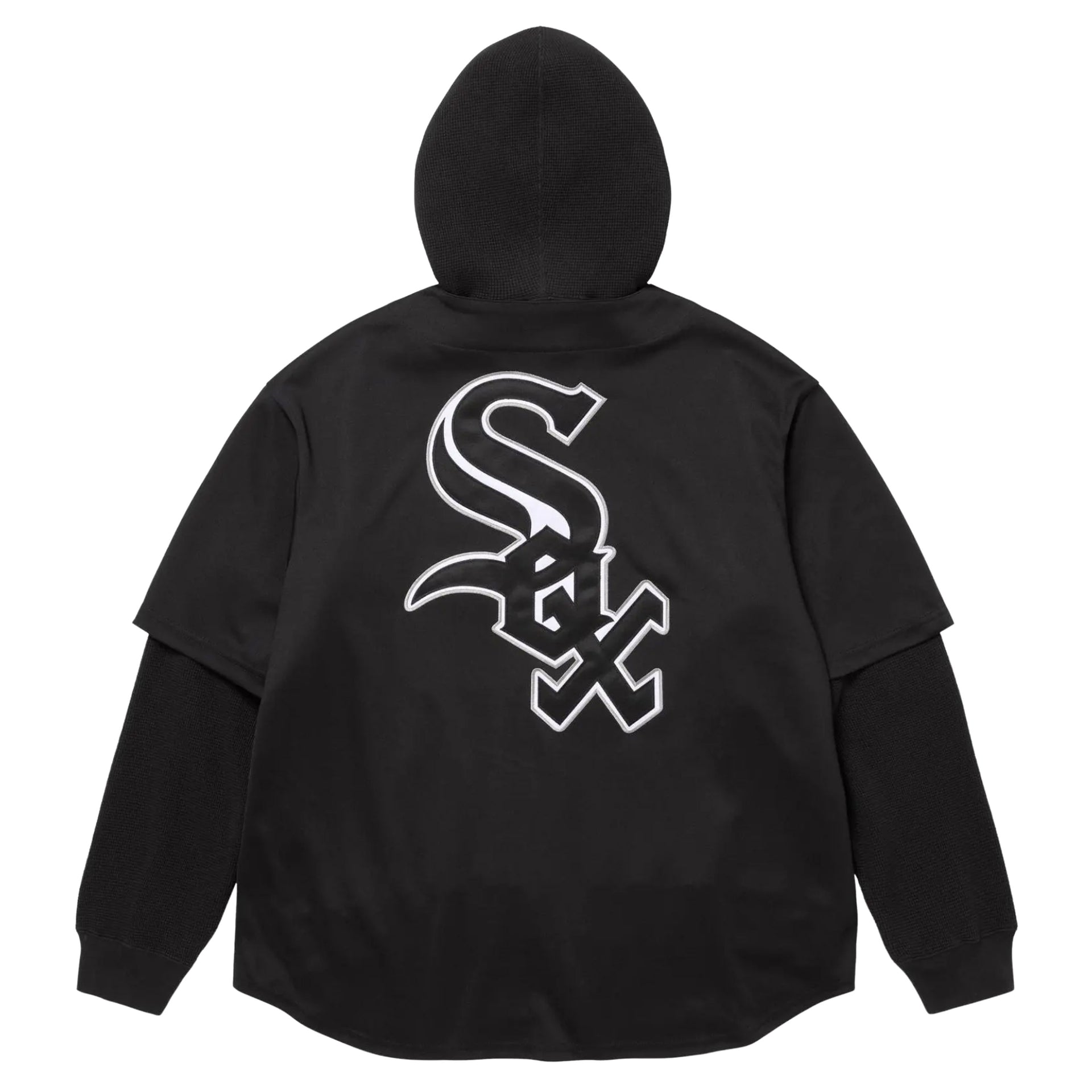 Supreme Black Chicago White Sox Hooded Baseball Jersey