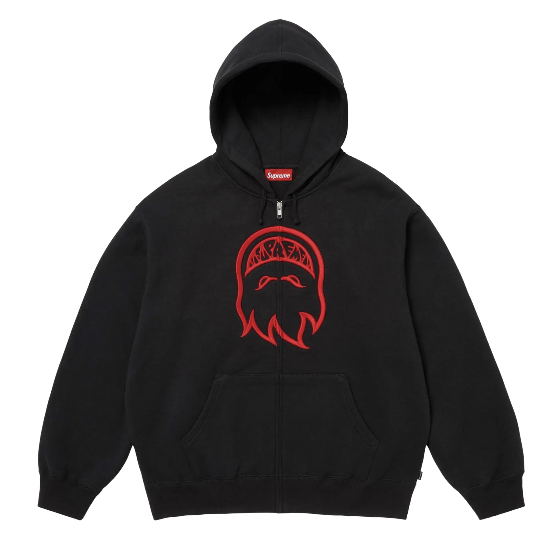 Supreme Black Spitfire Zip Up Hoodie