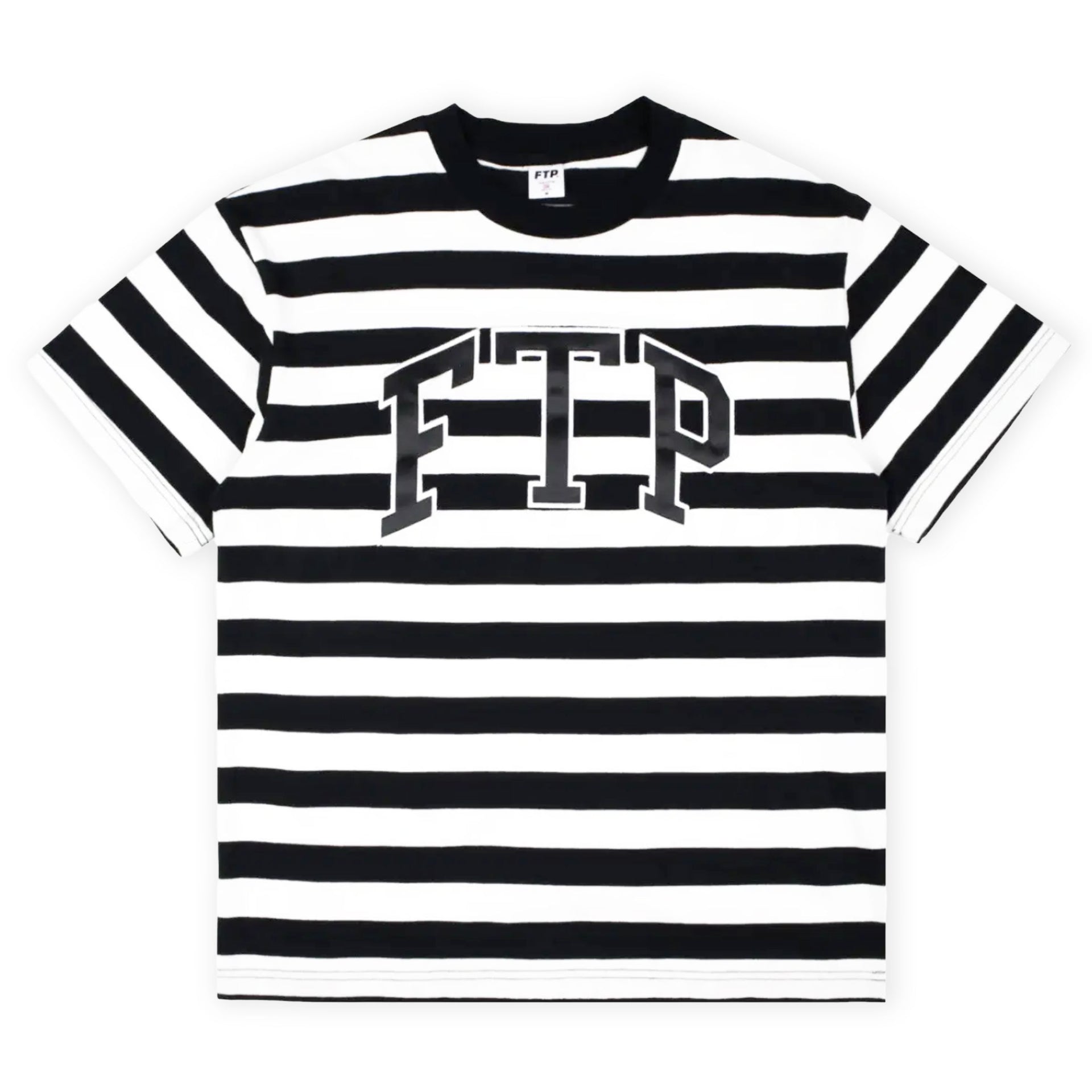 FTP Black Striped Arch Logo Tee