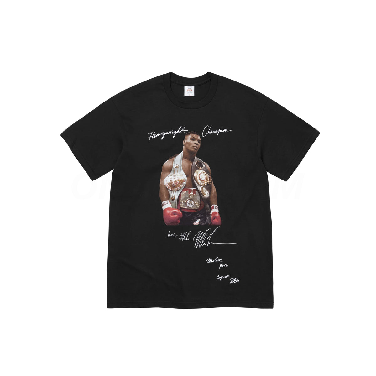 Supreme Black Martine Rose Champion Tee