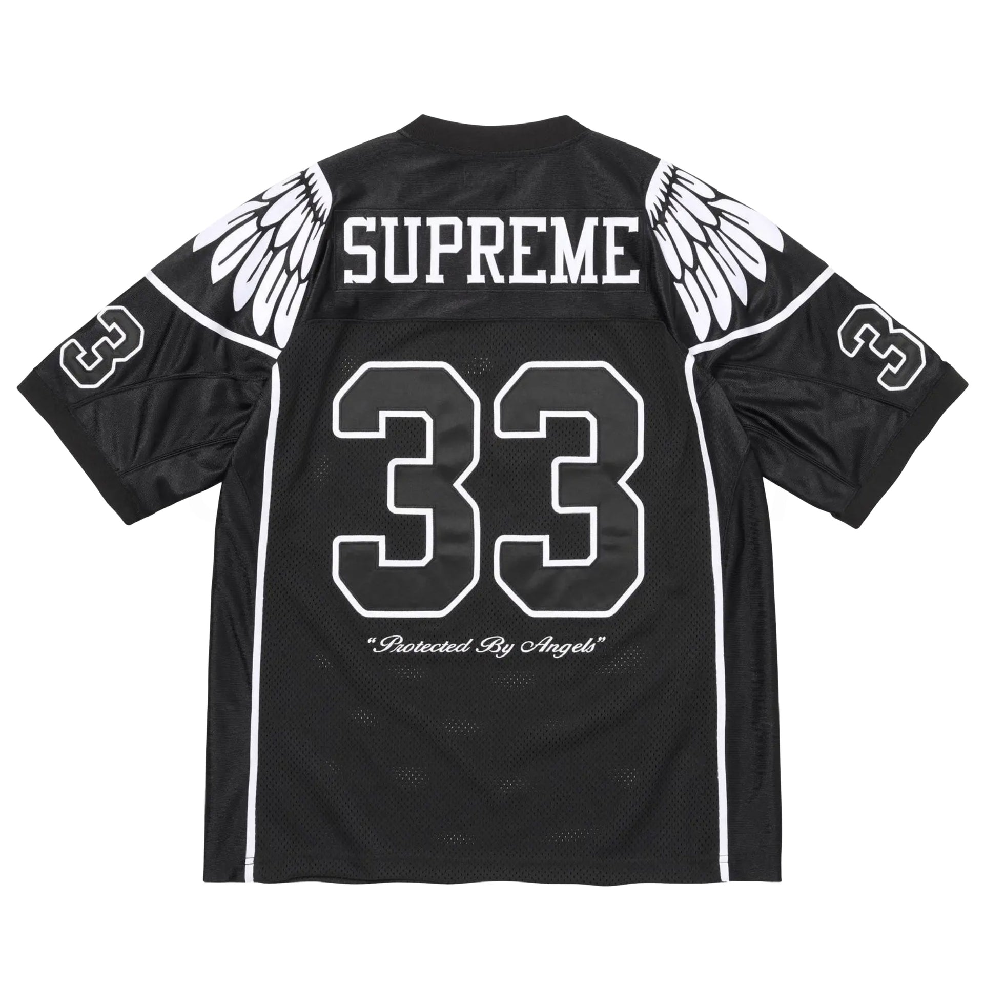 Supreme Black Wings Football Jersey