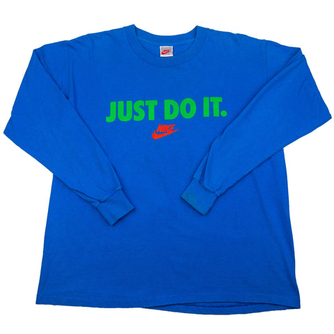 Vintage Blue Nike Just Do It L/S (1990's)