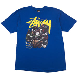 Stussy Blue Creepy Tee PRE-OWNED