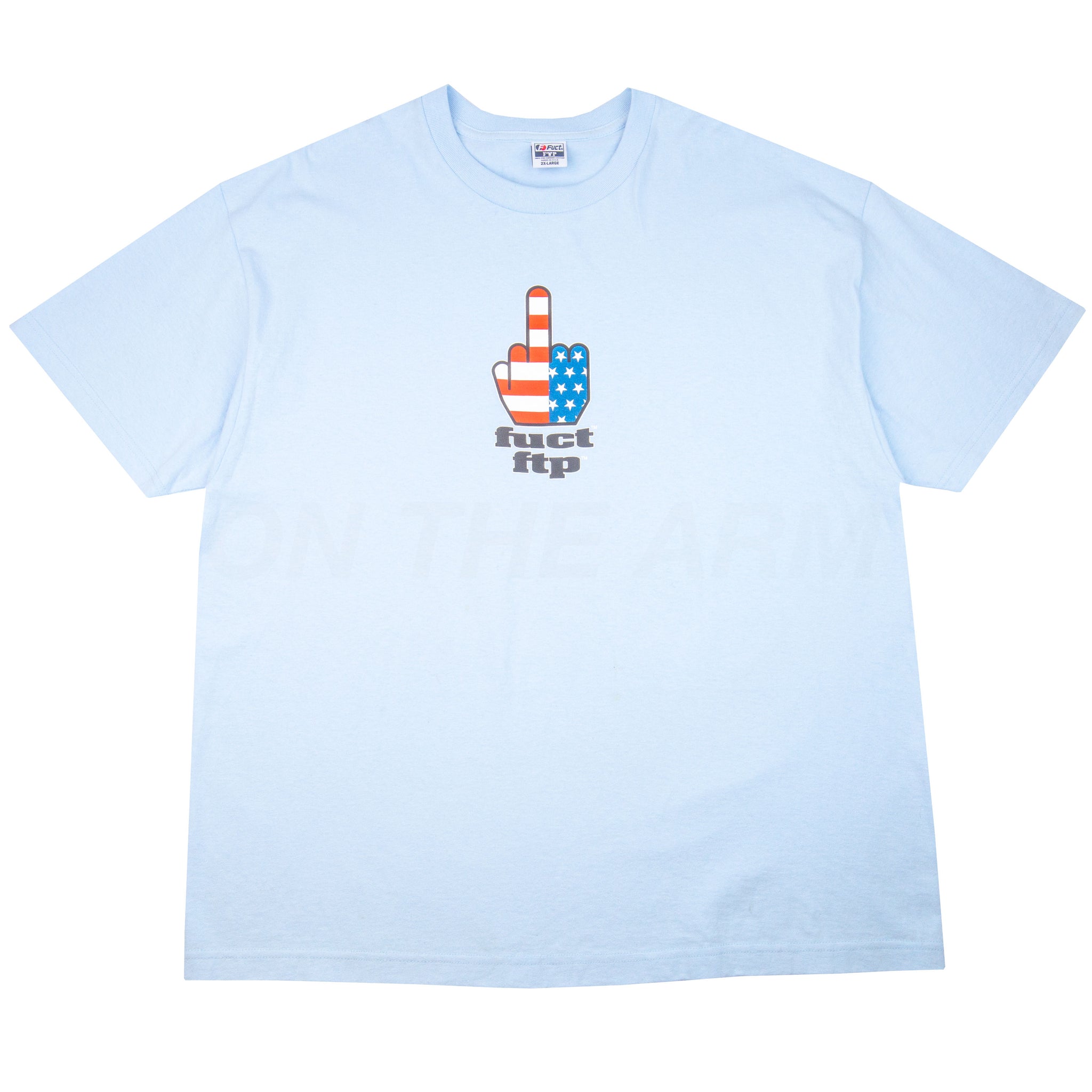 FTP Light Blue Fuct Middle Finger Tee PRE-OWNED