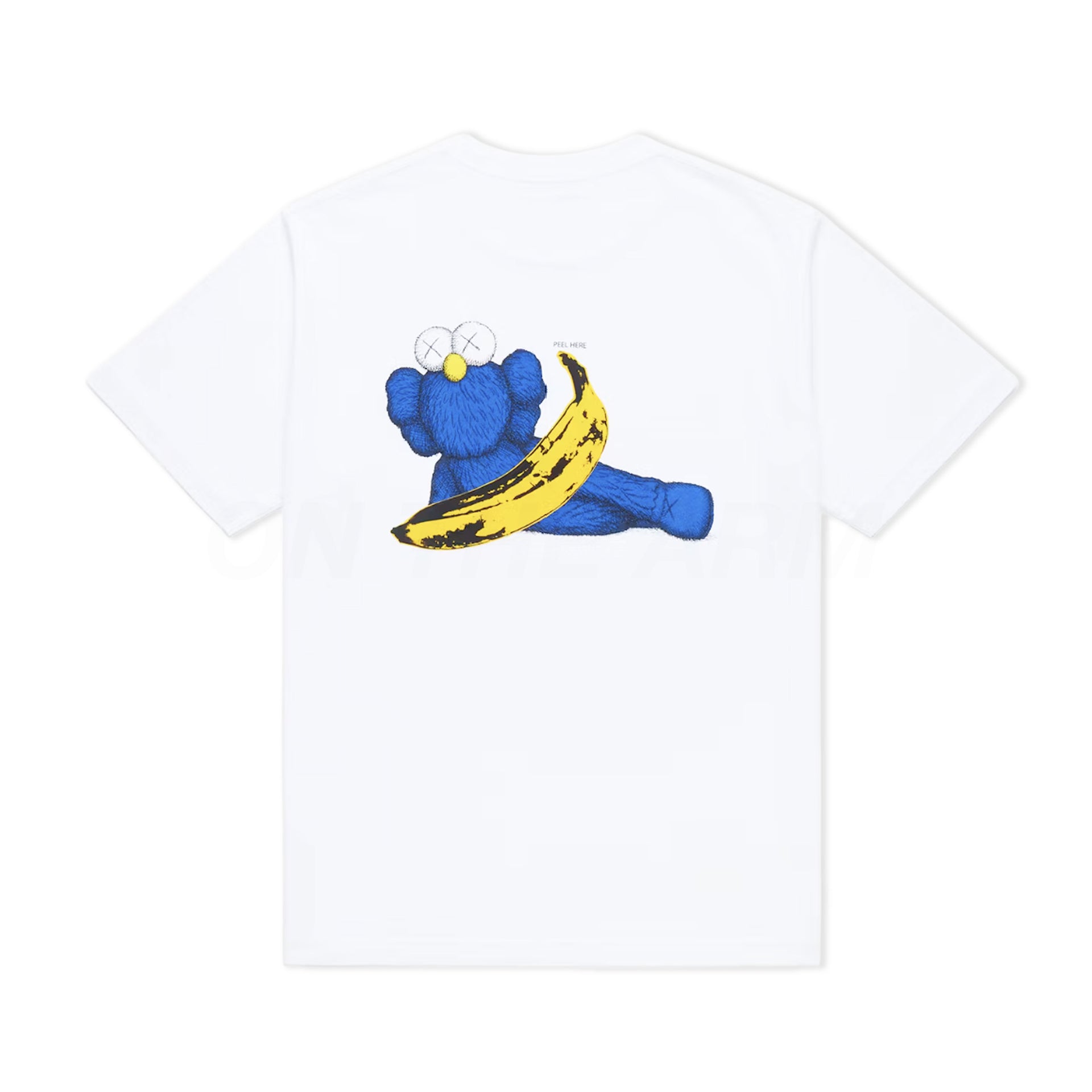 Uniqlo White Warhol Kaws Banana Tee