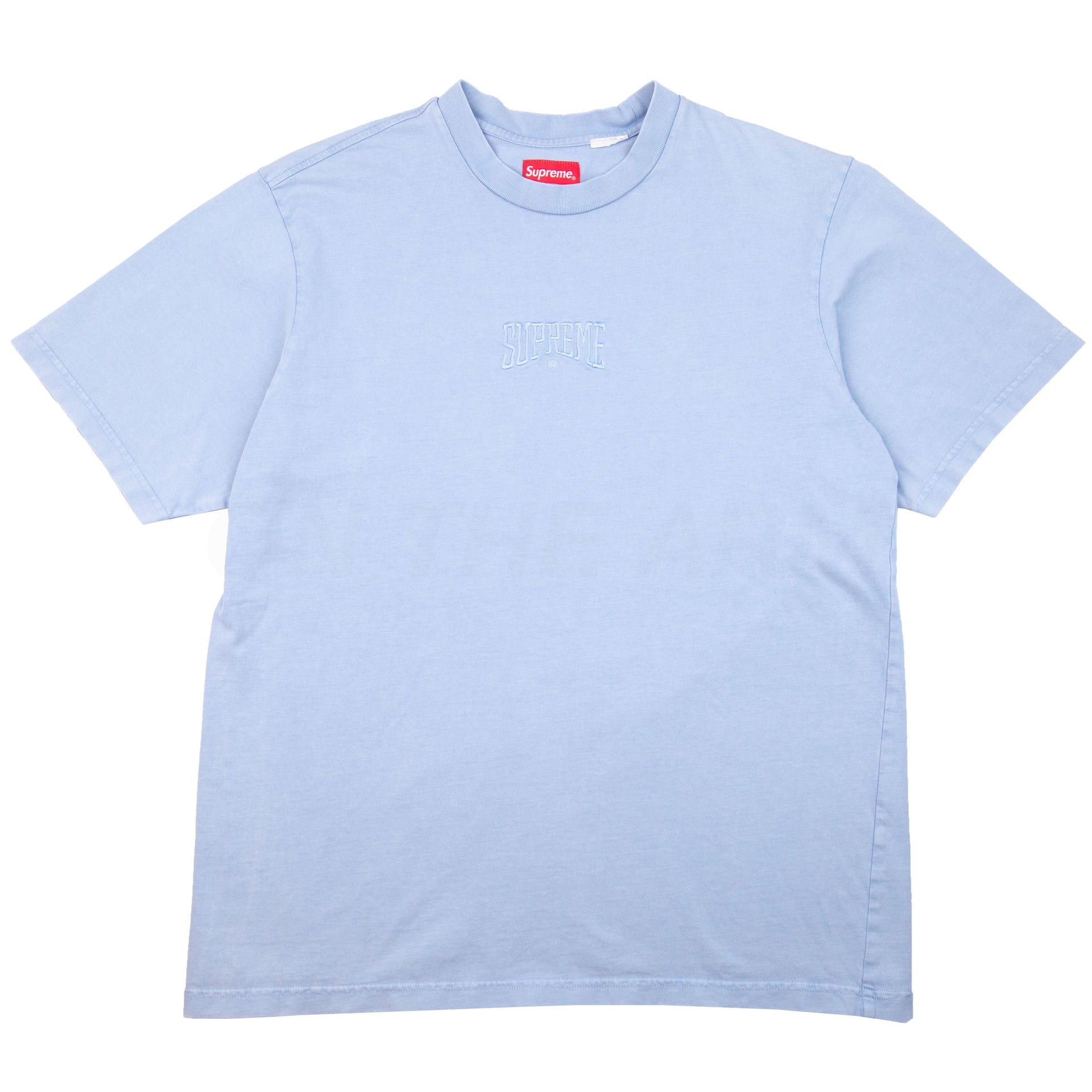 Supreme Blue Tonal Embroidered Logo Tee PRE-OWNED