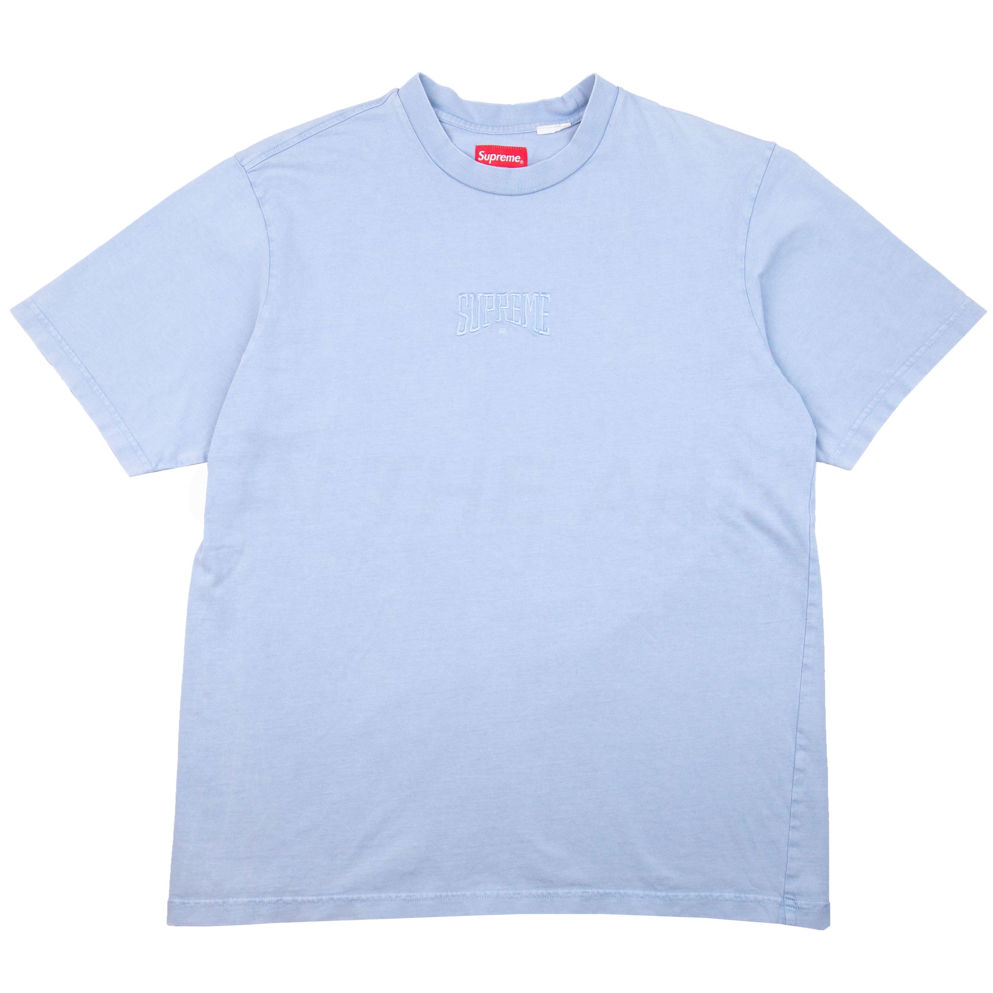 Supreme Blue Tonal Embroidered Logo Tee PRE-OWNED