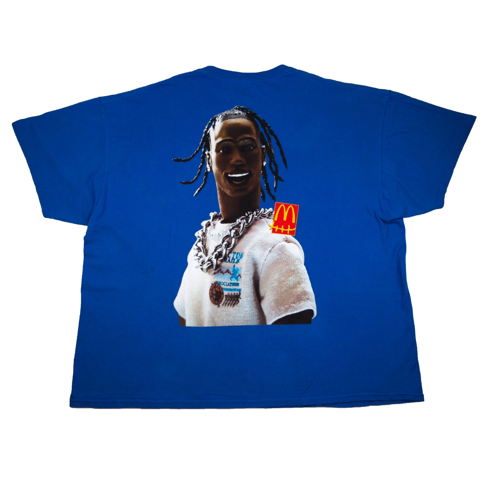 Travis Scott Blue McDonald's Action Figure Series III Tee PRE-OWNED