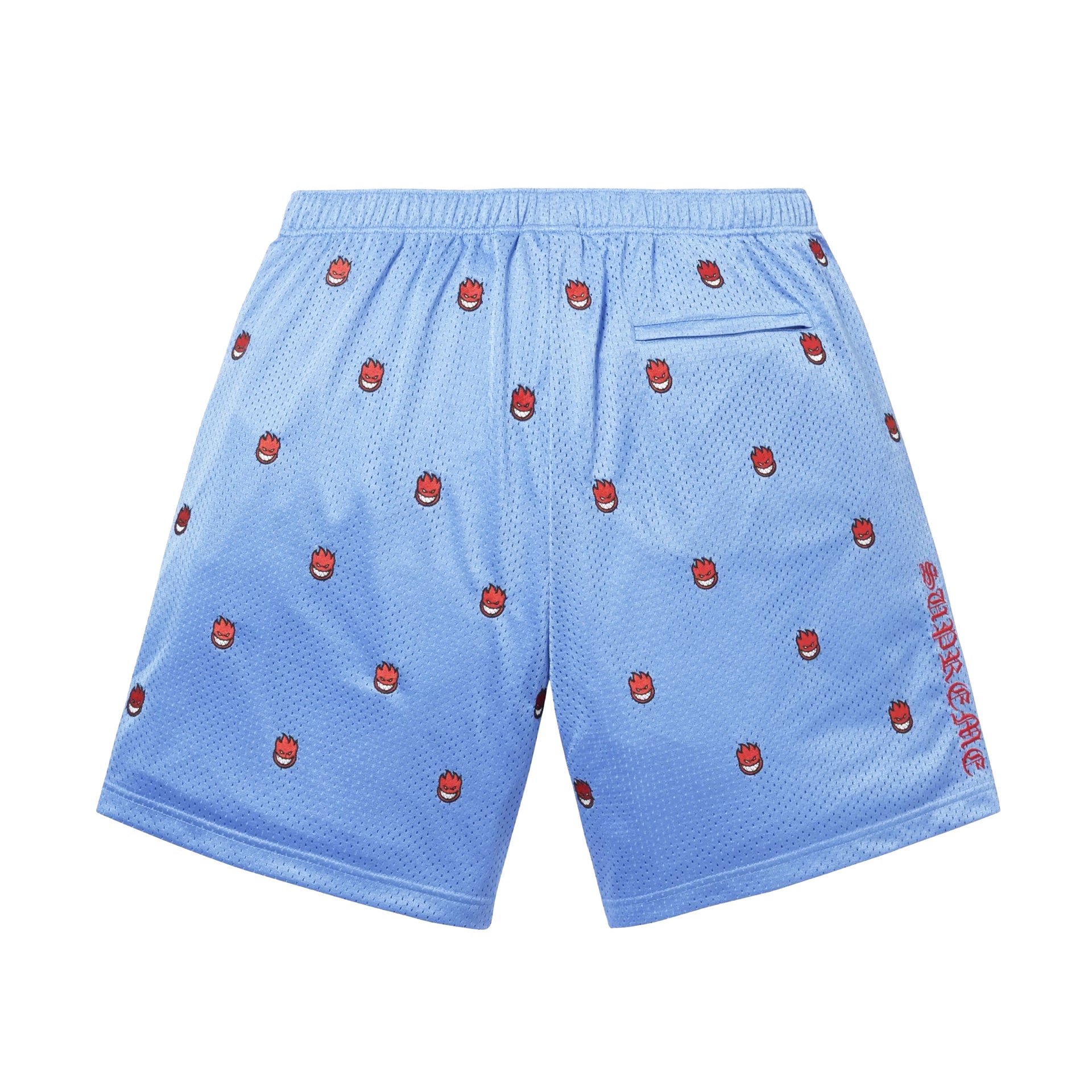 Supreme Light Blue Spitfire Mesh Shorts
