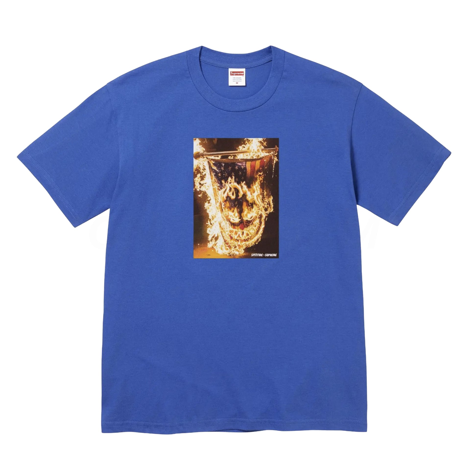 Supreme Royal Blue Spitfire Flag Tee