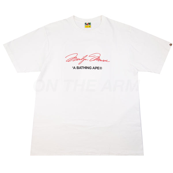 Bape White Marilyn Monroe Tee PRE-OWNED