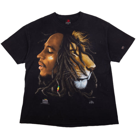 Vintage Black Bob Marley Lion Tee (2000's)