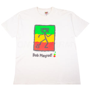 Vintage White Bob Marley Played Tee (2000's)