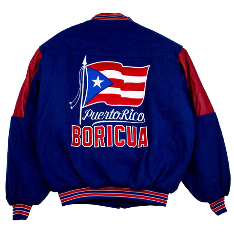 Vintage Blue Puerto Rico Boricua Jacket (1990's)