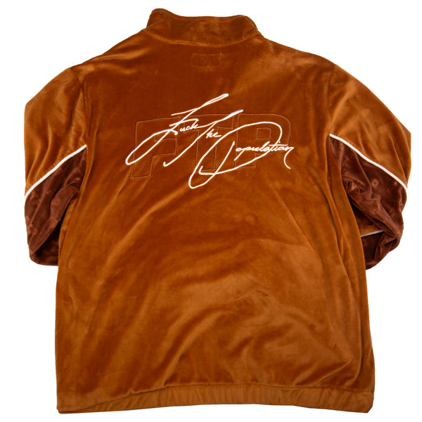 FTP Brown Velour Track Jacket PRE-OWNED