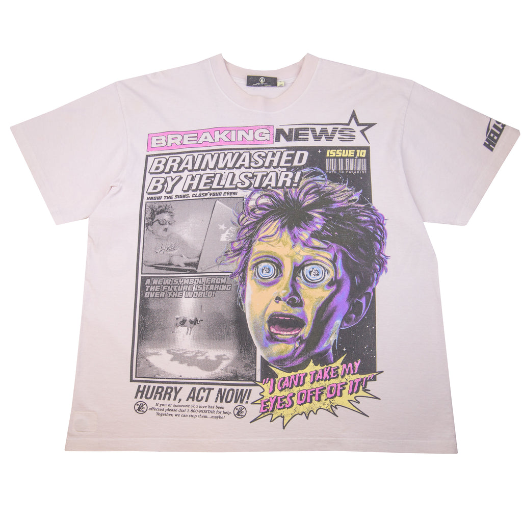 Hellstar Natural Breaking News Tee PRE-OWNED – On The Arm