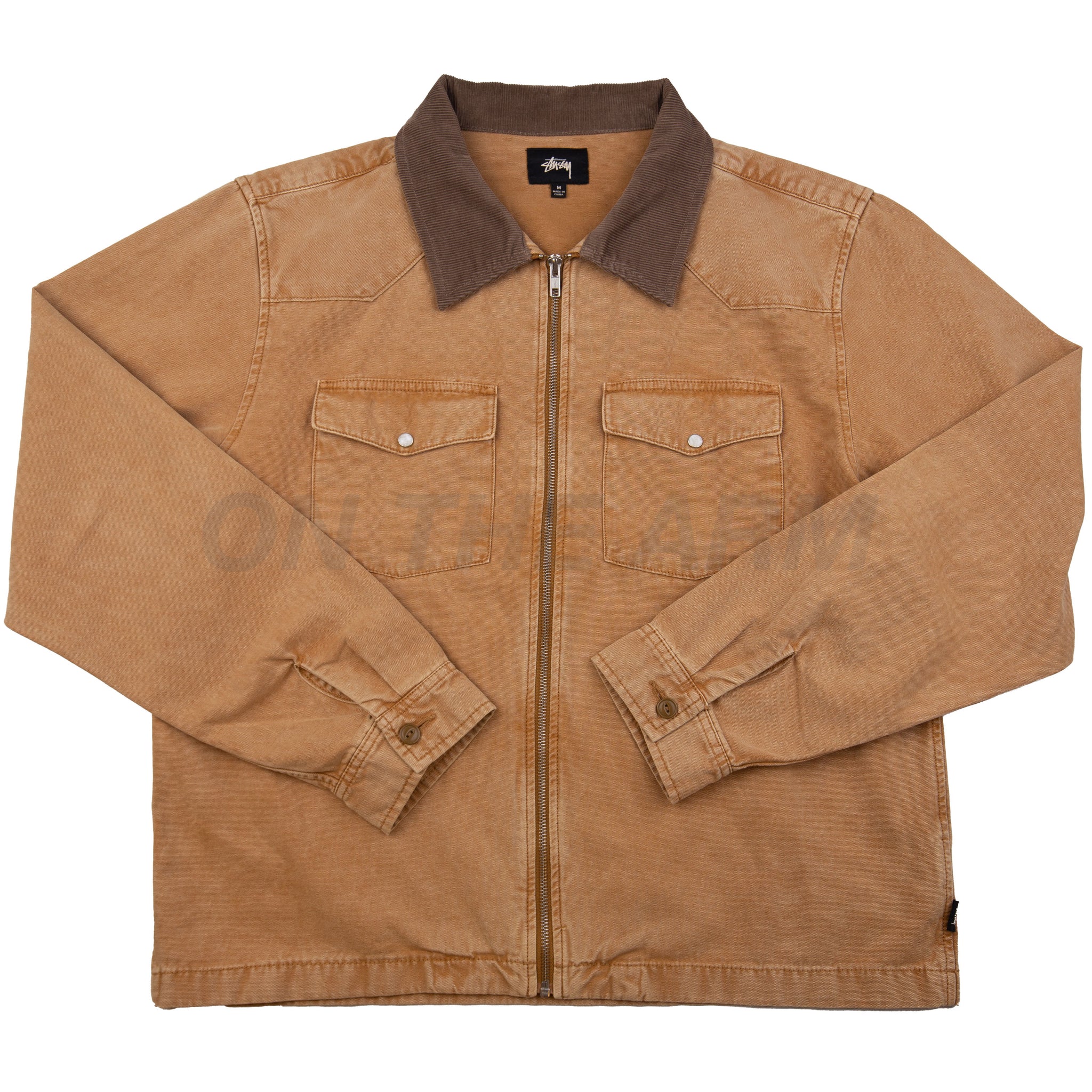 Stussy Brown Zip Work Jacket PRE-OWNED – On The Arm