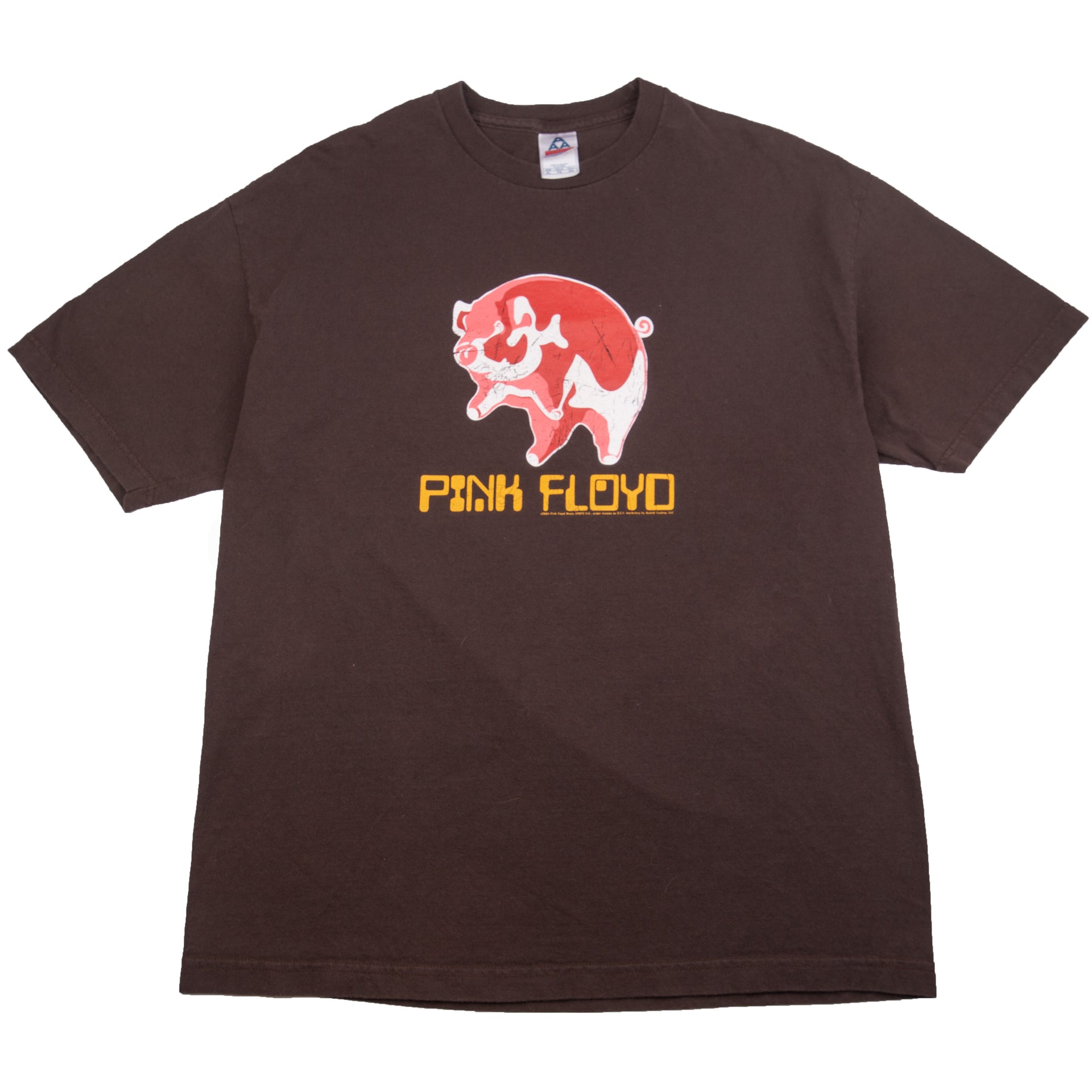 Vintage Brown Pink Floyd Pig Tee (2004)