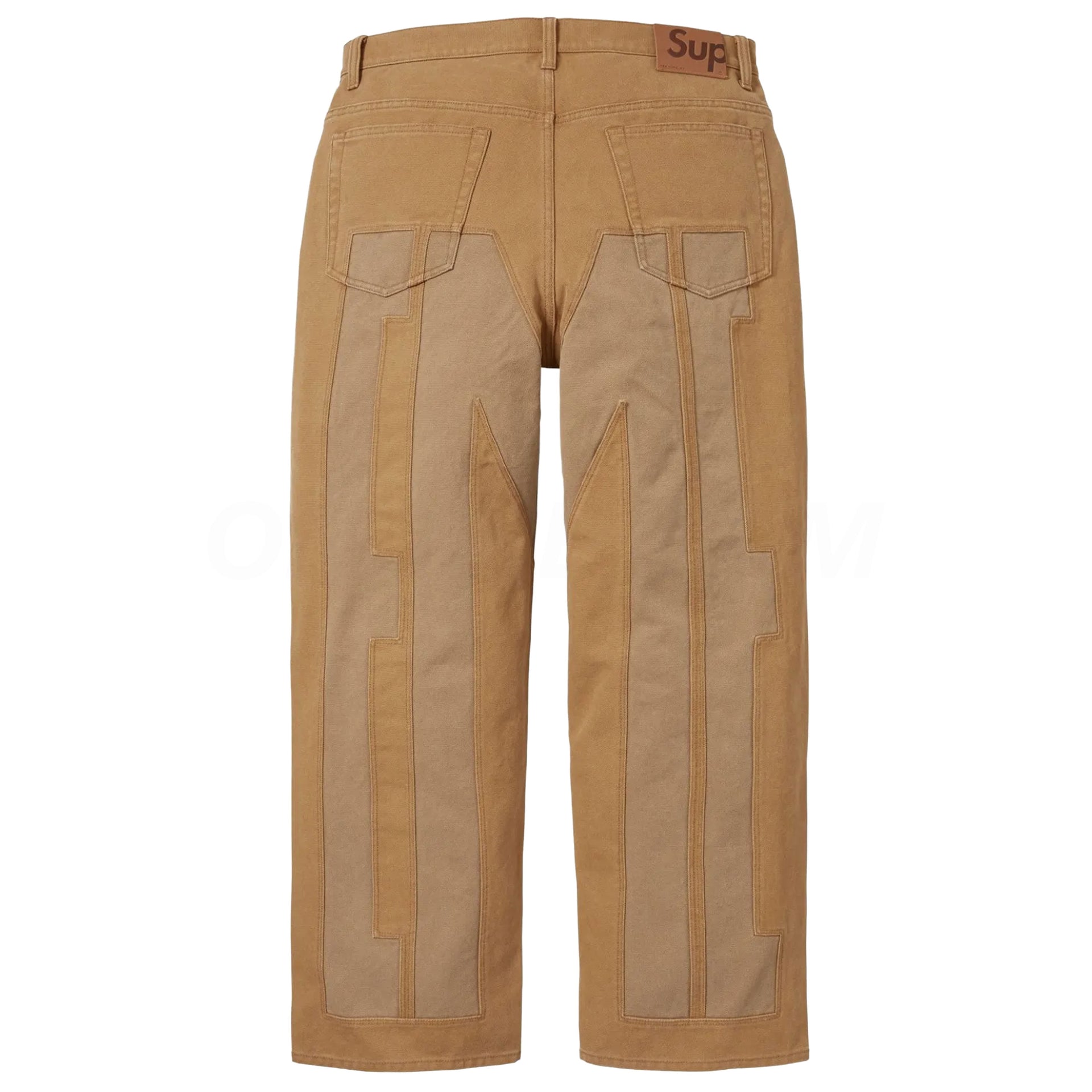 Supreme Brown Spellout Baggy Jeans