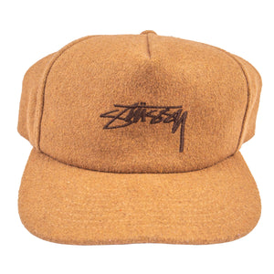 Stussy Brown Wool Strapback Hat PRE-OWNED