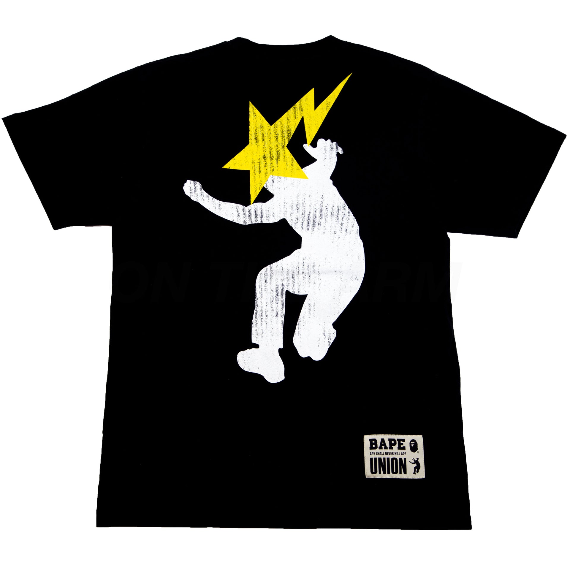 Bape Black Union Ape Head Tee