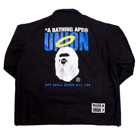 Bape Black Union Coaches Jacket