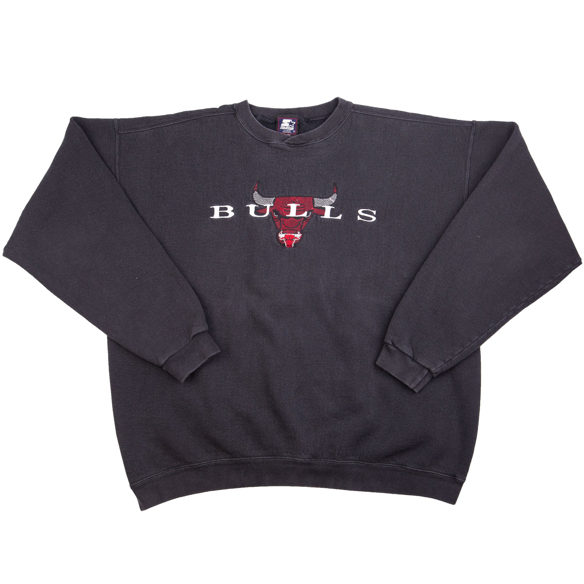 Vintage Black Starter Chicago Bulls Crew (1990's)