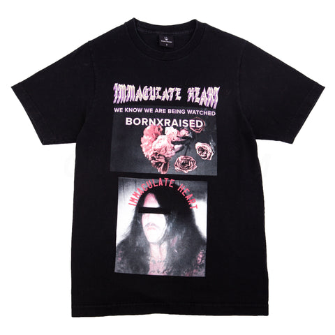 Born x Raised Black Immaculate Heart Tee PRE-OWNED