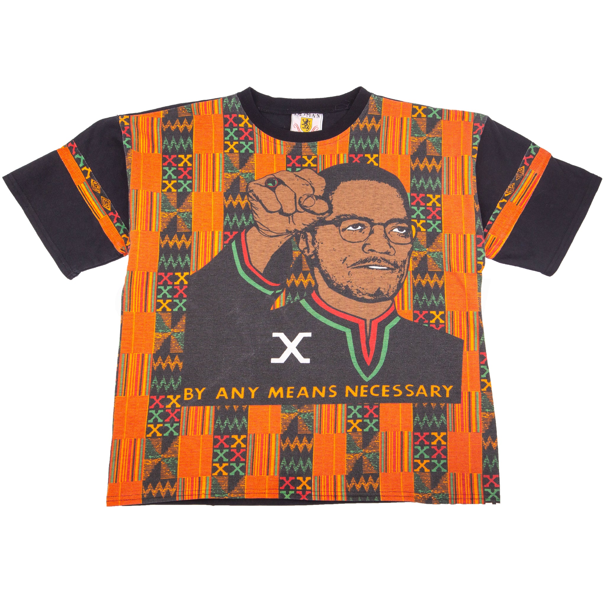 Vintage Black Malcolm X By Any Means Tee (1990's)