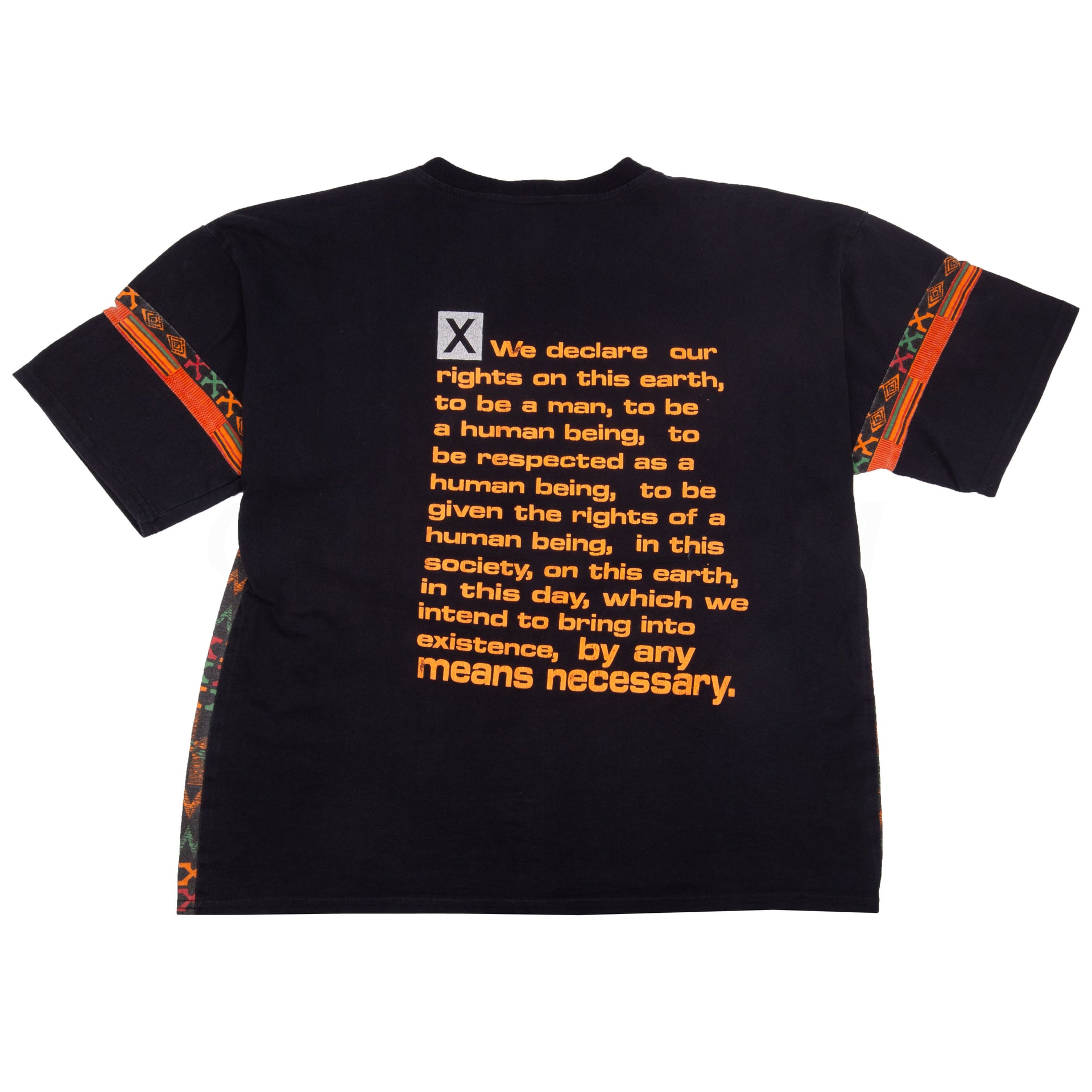Vintage Black Malcolm X By Any Means Tee (1990's)