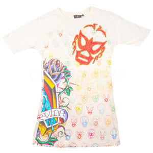 Vintage White Christian Audigier Rose Tee (2000's)