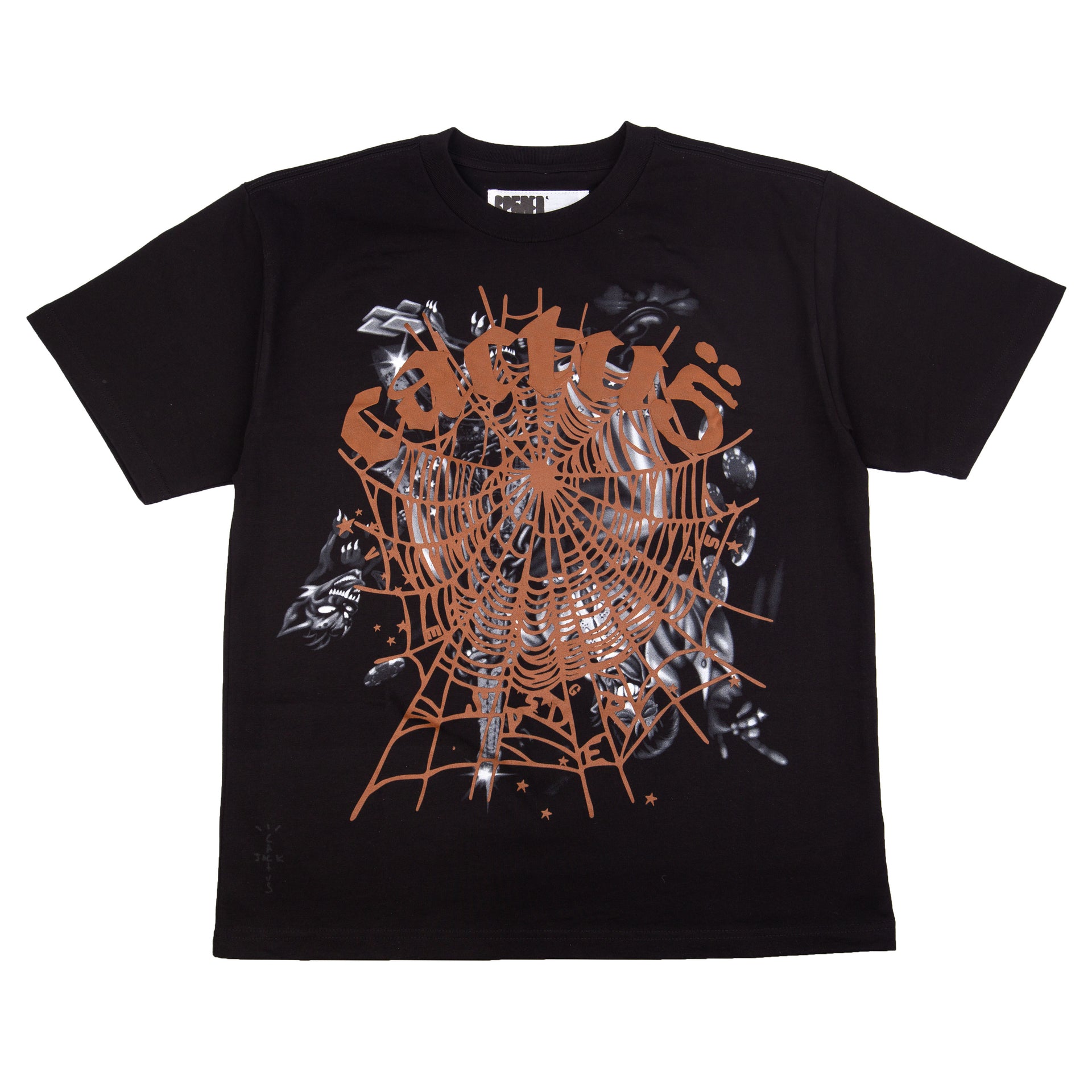 Travis Scott Black Complexcon SPIDER OG Web Cactus Tee