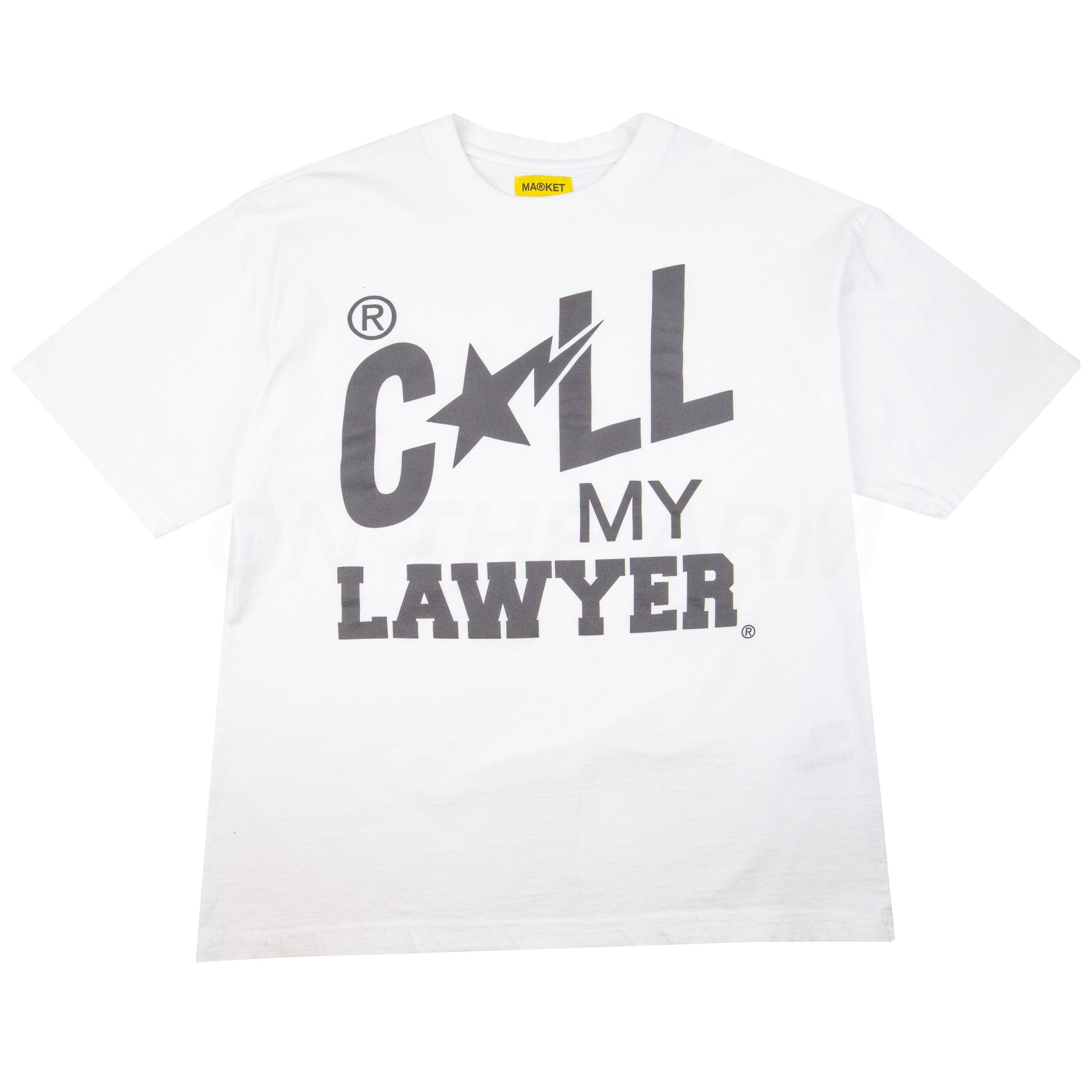 Market White Call My Lawyer Tee PRE-OWNED