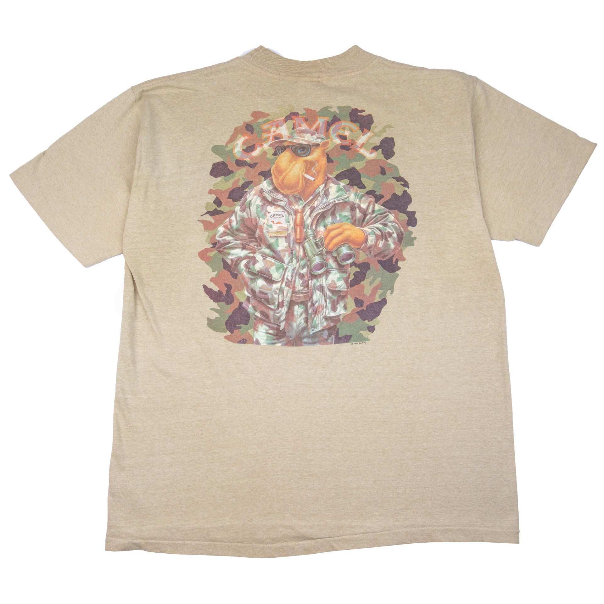 Vintage Tan Camel Pocket Tee (1992)