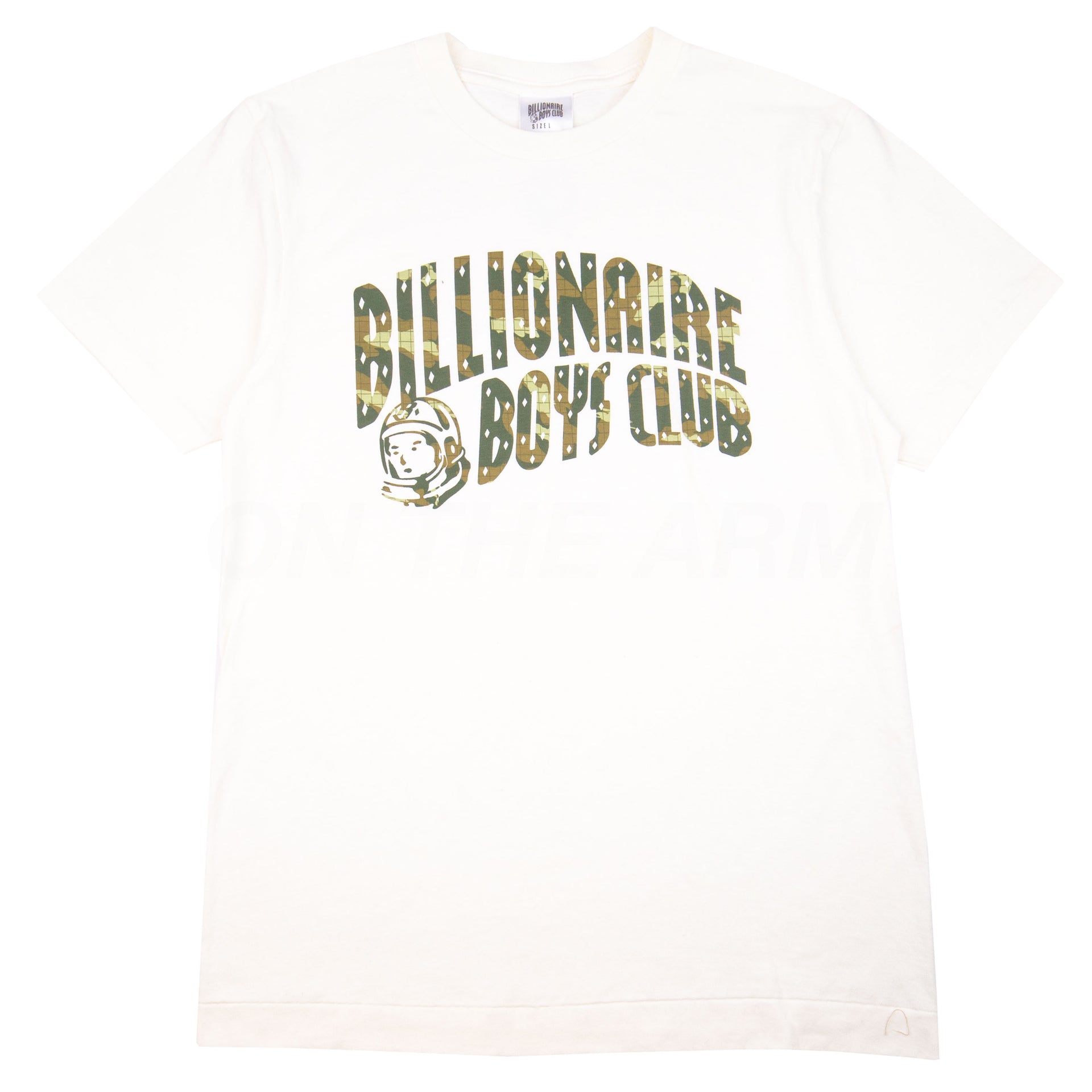 Billionaire Boys Club White/Camo Arch Logo Tee PRE-OWNED