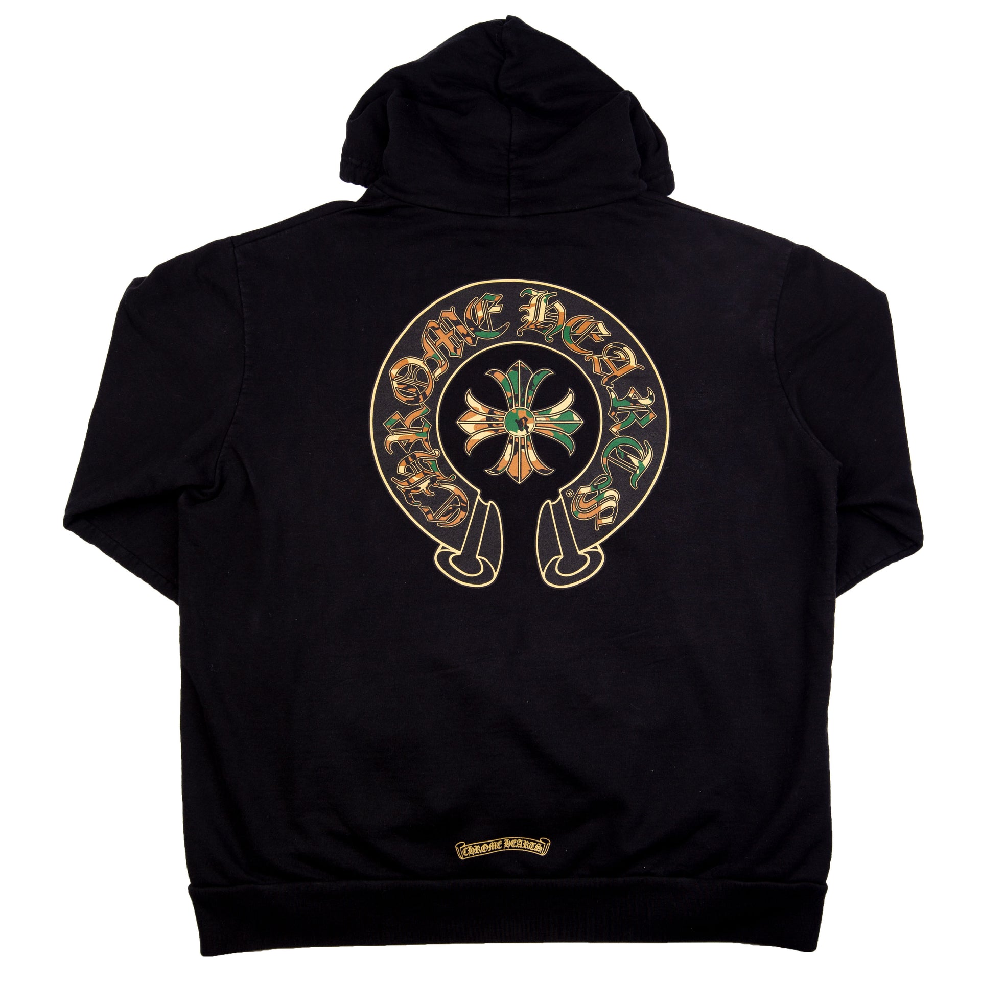 Chrome Hearts Black/Camo Horseshoe Hoodie PRE-OWNED