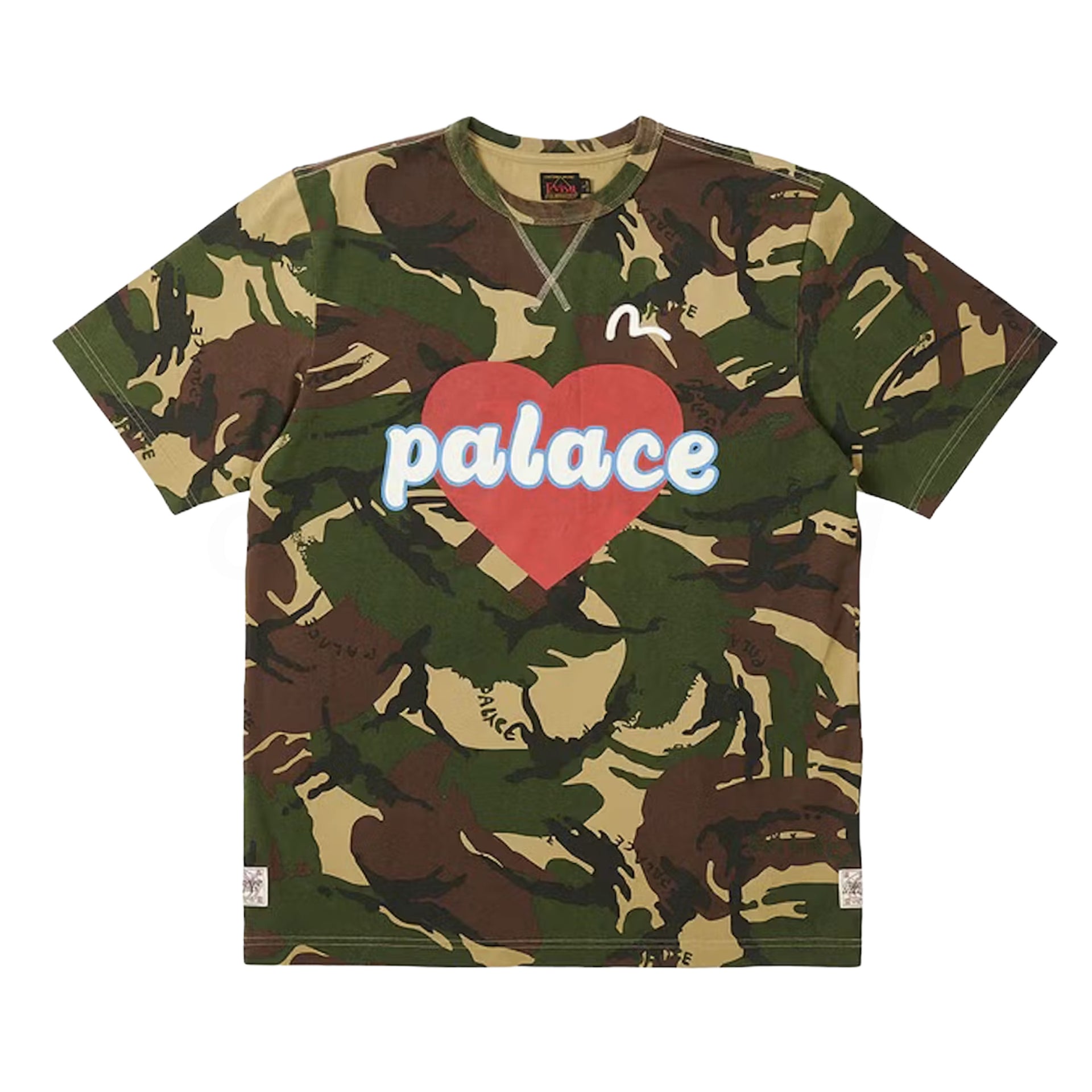 Palace Camo Evisu Heart Tee